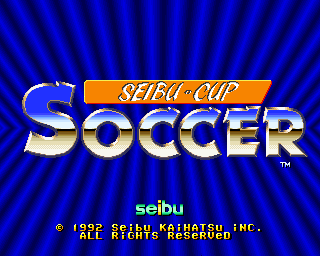 Seibu Cup Soccer (set 1) Title Screen